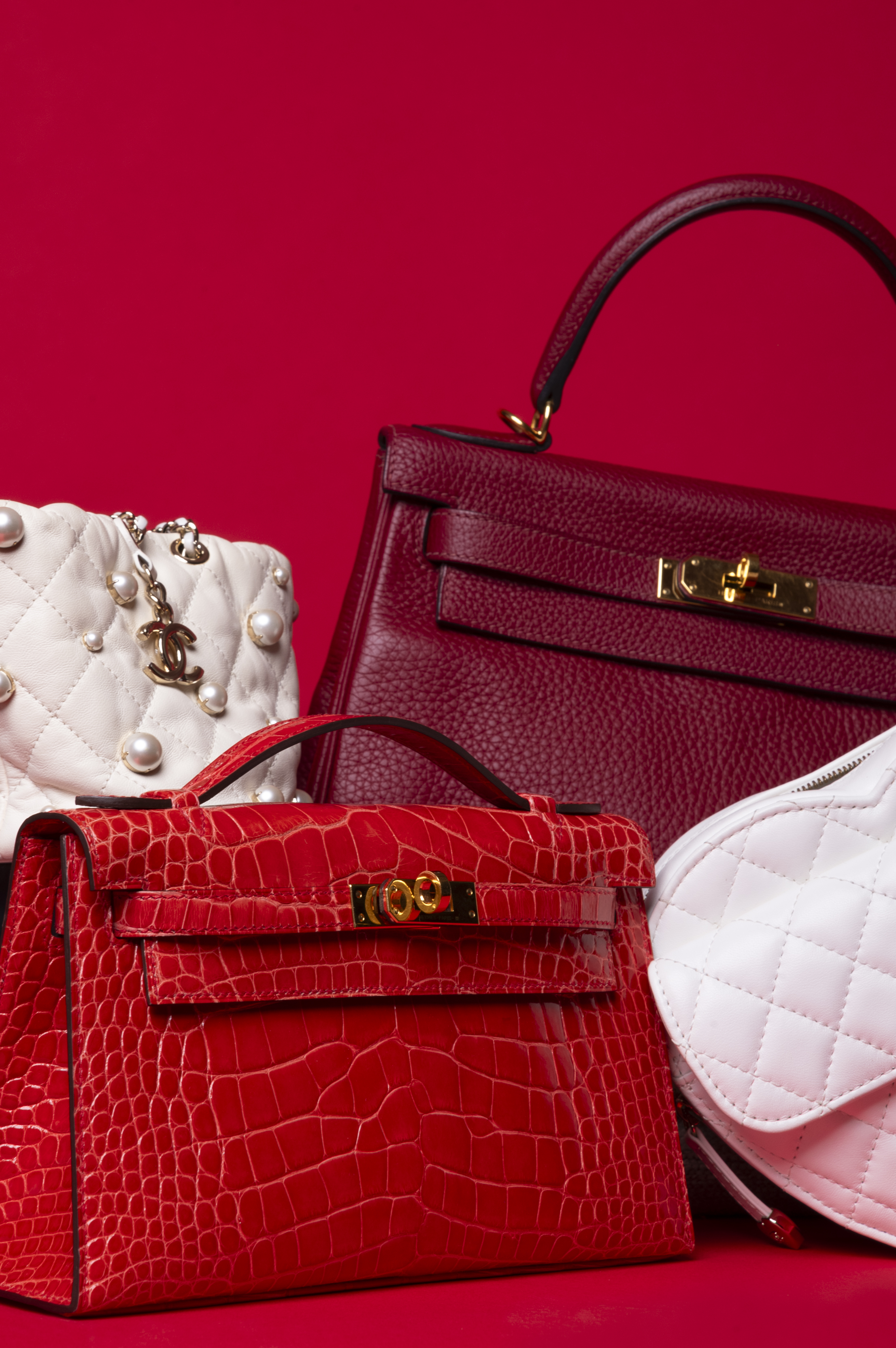 Editorial luxury bag collection